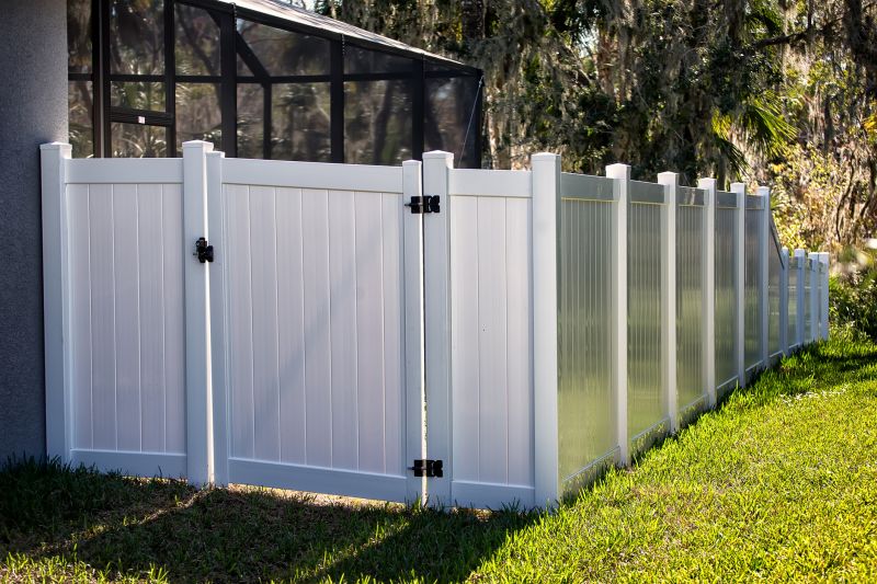 Pvc Fence with Decorative Elements